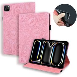 Mobigear Mandala iPad Pro 13 Zoll (2024) Hülle Klapphülle - Pink