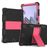 Mobigear ShieldStand Samsung Galaxy Tab A8 10.5 (2021) Hülle Kunststoff,Silikon Backcover + Ständer - Schwarz / Rot