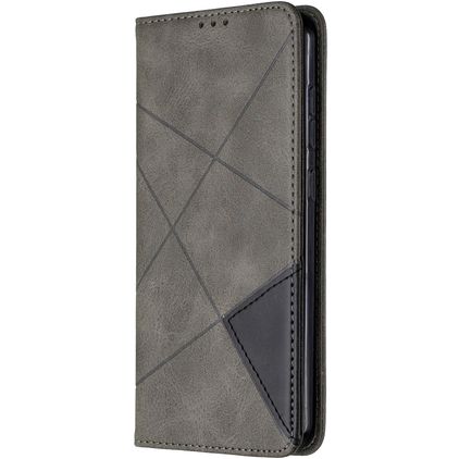 Mobigear Rhombus Slim Nokia 2.3 Hülle Klapphülle - Grau
