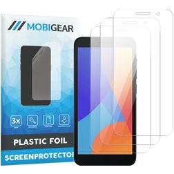 Mobigear Alcatel 1 Displayschutz Schutzfolie - Hüllenfreundlich (3er Pack)