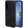 Mobiparts Classic Samsung Galaxy A36 MagSafe Hülle TPU,Kunstleder Backcover - Graphite Black