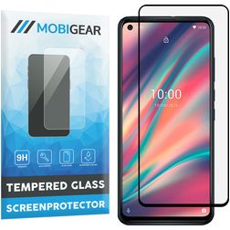 Mobigear Premium Wiko View 5 Plus Panzerglas Displayschutz - Hüllenfreundlich - Schwarz