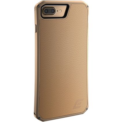 Element Case Solace iPhone 8 Plus Hülle Aluminium Backcover Stoßfest - Gold