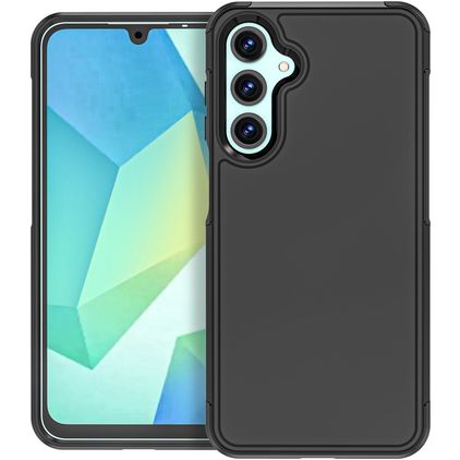 Mobigear Traveller Samsung Galaxy A16 Hülle Flexibles TPU Backcover - Schwarz