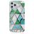 Mobigear Marble iPhone 12 Pro Max Hülle Flexibles TPU Backcover - Weiß / Grün