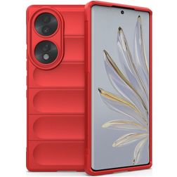 Mobigear Bumpy HONOR 70 TPU (flexibel) Backcover - Rot