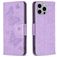 Mobigear Butterfly iPhone 15 Pro Max Hülle Klapphülle Geldbörse - Lila