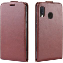 Mobigear Samsung Galaxy A20e Hülle Flipcase - Braun