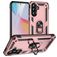 Mobigear Armor ring Samsung Galaxy A36 Hülle Hardcase Backcover Stoßfest mit Ringhalter - Roségold
