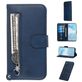 Mobigear Zipper Samsung Galaxy S20 Plus Hülle Klapphülle Geldbörse - Blau