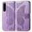 Mobigear Butterfly Sony Xperia 5 IV Hülle Klapphülle Geldbörse - Lila