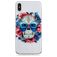 Mobigear Design iPhone XS Max Hülle Flexibles TPU Backcover - Skull