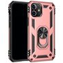 Mobigear Armor Ring iPhone 12 Pro Hülle Hardcase Backcover Stoßfest mit Ringhalter - Roségold