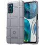 Mobigear Rugged Shield Motorola Moto G42 Hülle Flexibles TPU Backcover Stoßfest - Grau