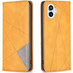Mobigear Rhombus Slim Nothing Phone (1) Hülle Klapphülle - Cognac