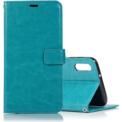 Mobigear Wallet Samsung Galaxy A10 Hülle Klapphülle Geldbörse - Türkis