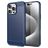 Mobigear Brushed Slim iPhone 16 Pro Max Hülle Flexibles TPU Backcover - Blau