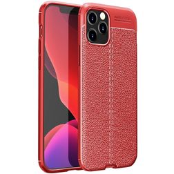 Mobigear Luxury iPhone 12 Pro Max Hülle Flexibles TPU Backcover - Rot