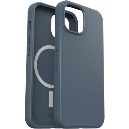 OtterBox Symmetry iPhone 15 MagSafe Hülle Hardcase Backcover Stoßfest - Blau