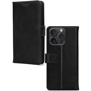 Mobilize Premium Gelly Wallet iPhone 15 Pro Hülle Klapphülle Geldbörse - Schwarz