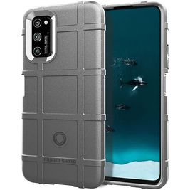 Mobigear Rugged Shield Realme 7 Pro Hülle Flexibles TPU Backcover Stoßfest - Grau