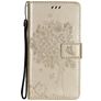 Mobigear Tree Samsung Galaxy S21 Plus Hülle Klapphülle Geldbörse - Gold