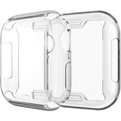 Mobigear Royal Dünn Apple Watch - 40 mm Hülle Flexibles TPU - Silber