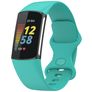 Mobigear Sport Dual Silikon Fitbit Charge 5 Armband Drückerschließe - Türkis