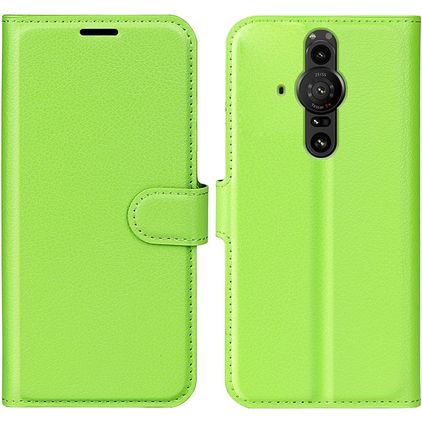 Mobigear Classic Sony Xperia Pro-I Hülle Klapphülle Geldbörse - Grün