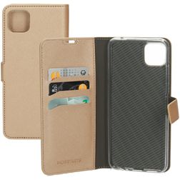 Mobiparts Saffiano Wallet Samsung Galaxy A22 5G Hülle Klapphülle Geldbörse - Copper