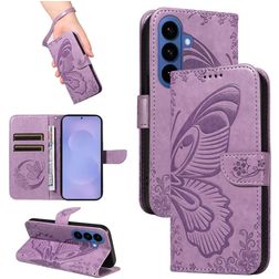 Mobigear Butterfly Samsung Galaxy S26 Hülle Klapphülle Geldbörse - Lila
