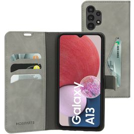 Mobiparts Classic Wallet Samsung Galaxy A13 4G Hülle Klapphülle Geldbörse - Granite Grey