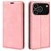 Mobigear Retro Slim iPhone 17 Pro Hülle Klapphülle Geldbörse - Pink
