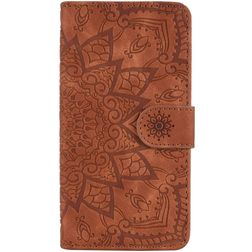 Mobigear Mandala iPhone 11 Pro Max Hülle Klapphülle Geldbörse - Braun