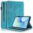 Mobigear Tree Samsung Galaxy Tab S10 FE Plus Hülle Klapphülle + Stifthalter - Blau
