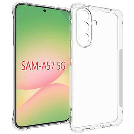 Mobigear Cushion Durchsichtig Samsung Galaxy A57 Hülle Flexibles TPU Backcover - Transparent