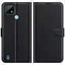 Mobigear Classic Realme C21 Hülle Klapphülle Geldbörse - Schwarz
