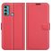 Mobigear Classic Motorola Moto G60 Hülle Klapphülle Geldbörse - Rot