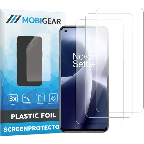 Mobigear OnePlus Nord 2T 5G Displayschutz Schutzfolie - Hüllenfreundlich (3er Pack)