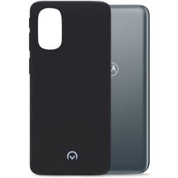 Mobilize Rubber Gelly Motorola Moto G41 Hülle Flexibles TPU Backcover - Matt Black