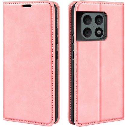 Mobigear Retro Slim OnePlus 10 Pro Klapphülle Portemonnaie - Pink