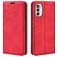 Mobigear Retro Slim Motorola Moto G52 Hülle Klapphülle Geldbörse - Rot