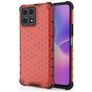 Mobigear Honeycomb HONOR X8 Hülle Hardcase Backcover Stoßfest - Rot