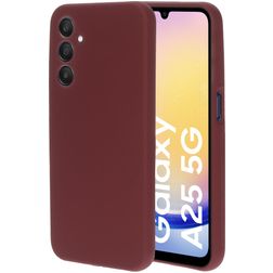 Mobiparts Samsung Galaxy A25 Silikon Hülle Backcover - Plum Red