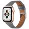 Mobigear Napoli Leder Apple Watch Armband Dornschließe - 49/46/45/44 mm - Grau