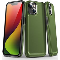Mobigear Slim Armor iPhone 15 Plus Hardcase Backcover Shockproof - Grün