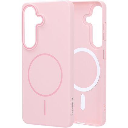 Mobiparts Slim Line Samsung Galaxy S26 MagSafe Hardcase Backcover - Blush Pink