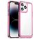 Mobigear Crystal iPhone 14 Pro Hülle Hardcase Backcover - Transparent / Magenta