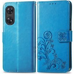 Mobigear Clover OPPO Reno 8T 4G Hülle Klapphülle Geldbörse - Blau