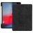 Mobigear Tri-Fold Gel iPad Pro 12.9 Zoll (2018) Hülle TPU,Kunstleder Klapphülle + Stifthalter - Schwarz